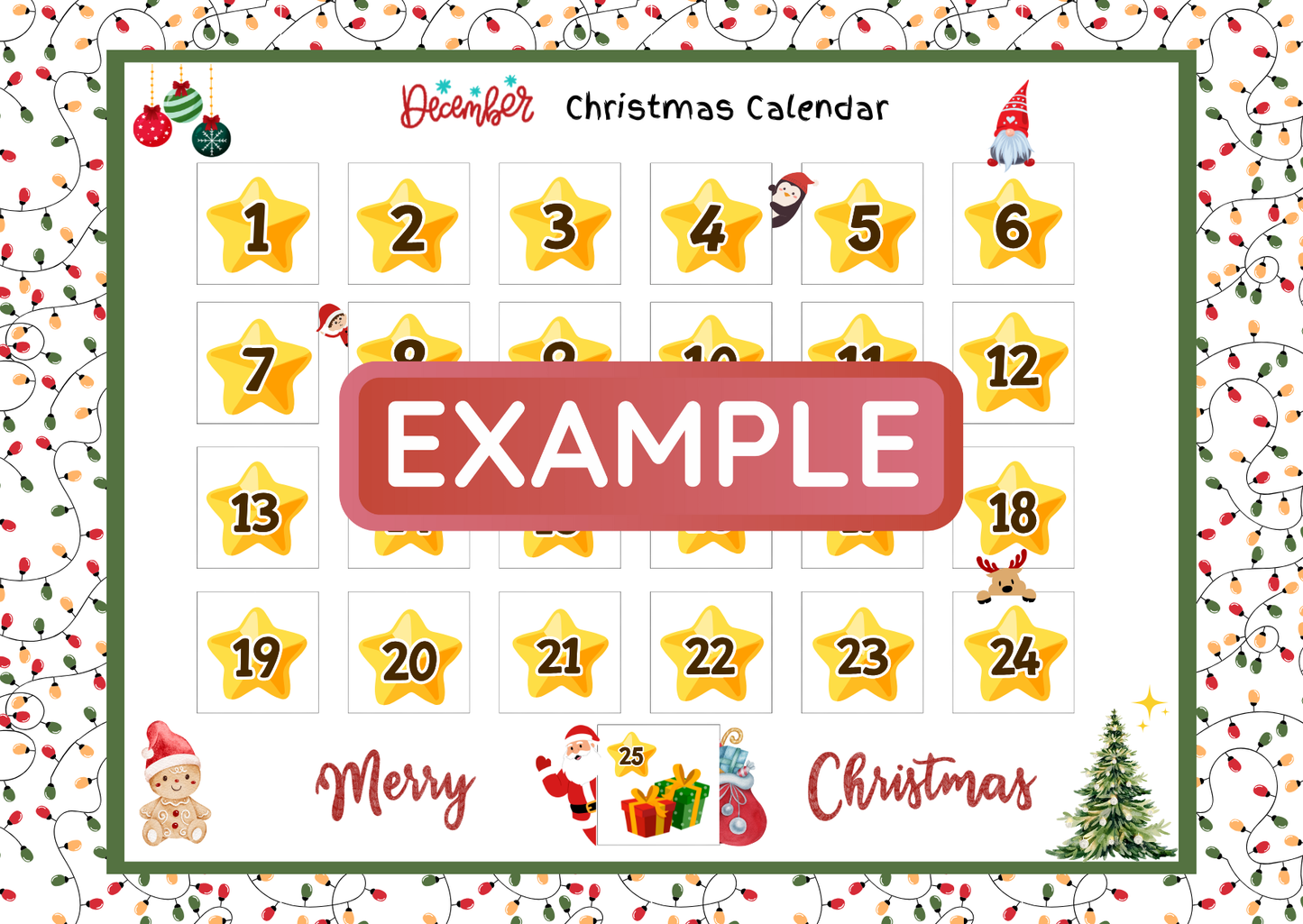 December Christmas Calendar