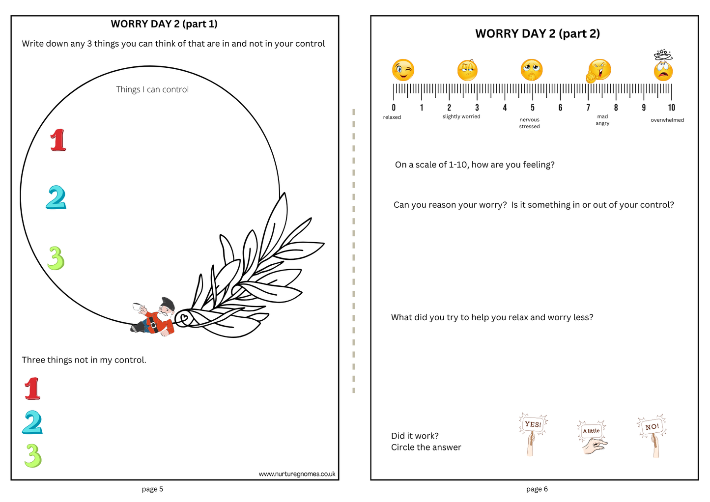 PDF - Working on Worries Booklet