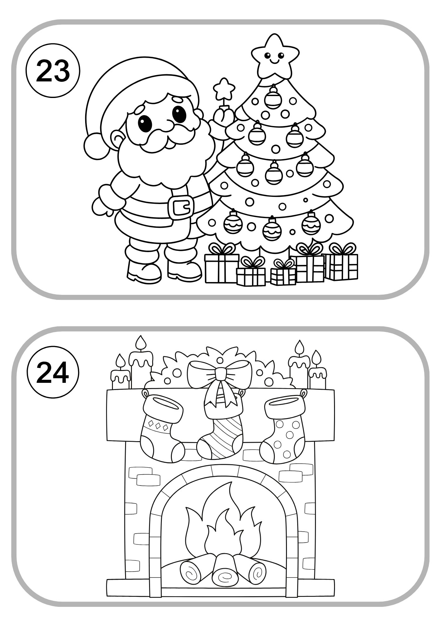 Christmas Colouring Advent Calendar