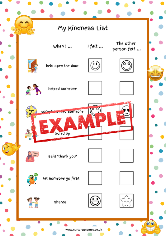 PDF - Kindness Worksheets