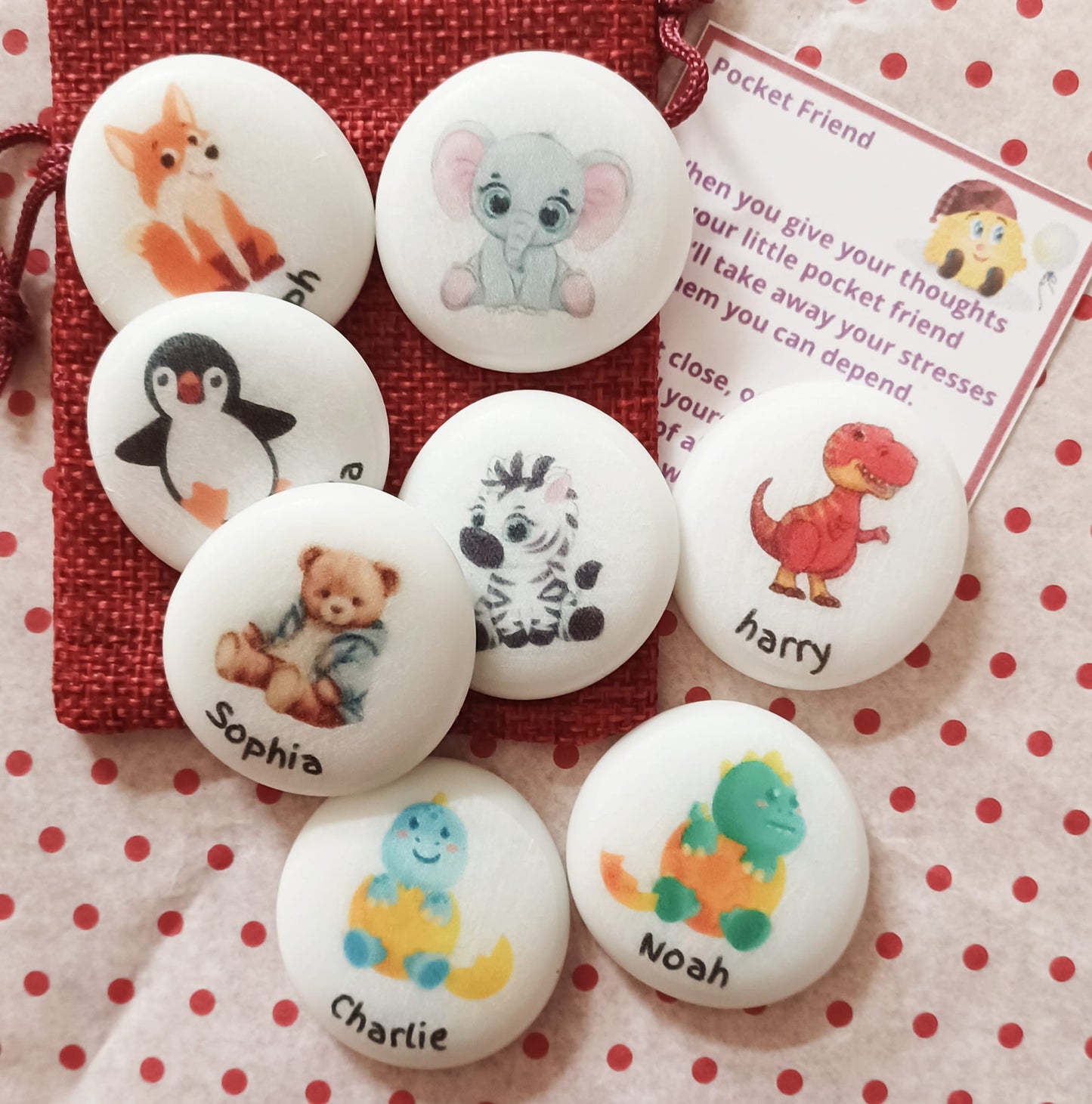 Personalised Pocket Pal/Worry Stone